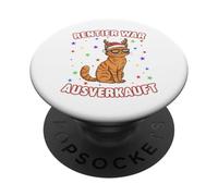 Reindeer War Sold Out Christmas Cat Funny Design PopSockets Adhesive PopGrip