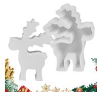 Reindeer Wax Mould - Festive Deer Candle Mould, Christmas Candle Mould Deer | Christmas Silicone Mould for Candles, Handmade Soap Making Mould, Resin Candle Making, Silicone Mould for Dessert