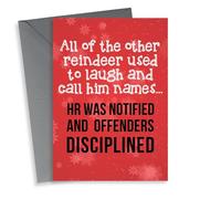 Reindeers disciplined for name calling Chistmas card