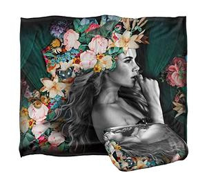 Reinders Flower Girl Floral Portrait Silky Touch Super Soft Throw Blanket 152 X 127 cm