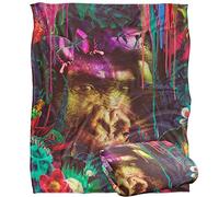 Reinders Jungle Gorilla and Butterfly Silky Touch Super Soft Throw Blanket 152 X 127 cm