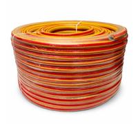 Reinforced 6 Layer Garden Hose Pipe 1/2" Yellow Kink and Algae Resistant PVC Food Safe Garden Irigattion Car Cleaning Caravan (1m)
