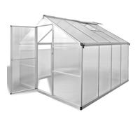 Reinforced Aluminium Greenhouse with Base Frame 6.05 m2