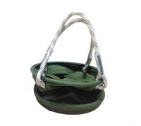 Reinforced and Device Straight-wall Work Bottom Heavy Duty Canvas Bag Bucket with Electricians for Storage Gardeners Wear-Resistant Plastic Pouch(Green)