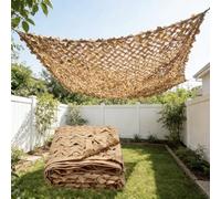 Reinforced Camouflage Netting Sand Waterproof Camo Net for Hunting 2x4m 2x5m 3x6m 3x4m 4x5m 6x8m 10x10m, Camo Netting Large Sun UV, Lightweight Camouflage Net Bulk Roll for Outdoor Shade(2.5m x 4m)