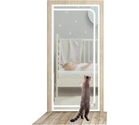 Reinforced Cat Screen Door with Zipper - Pet Proof for Door - Keeps Pets Safe and Secure