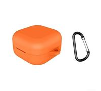 Reinforced-Edge Silicone Case for Samsung Buds 4 and Buds 4 Pro Designed for Structural Integrity and Charging Alignment (Orange)
