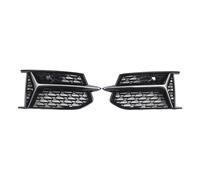 Reinforced Fog Lamp Housing Covers for C8 2019-2023, Black silver | Precision-fit Bumper Guard, Upgraded ABS Fog Light Trim, Easy Installation, Consistent, C8 2019-2023 Set