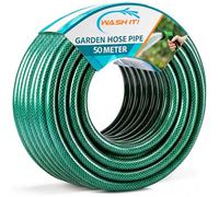 Reinforced Garden Hose Pipe - Weatherproof Kink Resistant Garden Hosepipe for Watering, Gardening and Cleaning Tasks - Strong Universal Water Hose Pipe - Durable Flexible Hosepipe (50m)