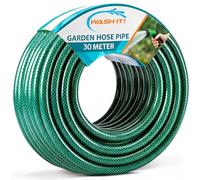 Reinforced Garden Hose Pipe - Weatherproof Kink Resistant Garden Hosepipe for Watering, Gardening and Cleaning Tasks - Strong Universal Water Hose Pipe - Durable Flexible Hosepipe (30m)