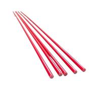 Reinforced Glass Fiber 5pcs Red Glass Fiber Rod, High Temperature Resistance Solid Fiberglass Bar, Length 0.5m 1m Round(3x1000mm)