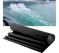 Reinforced HDPE Pond Liner for Outdoor Koi Fish Ponds Waterproof Black Film for Fish Pools Water Features Fountains Water Games and Gardens.