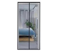 Reinforced Magnetic Screen Door for Back Door 90x210 cm Fiberglass Mesh Ideal for Bedrooms Living Rooms Kitchens - Easy Install & BugProof Design