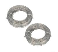 Reinforced Mower Cord 2 Pack 10M Spools Reinforced Heavy Duty Nylon Cord For Grass Trimmer Lawn Mower, 20M Total Length Wire Refill(10mx4mm 2pcs)