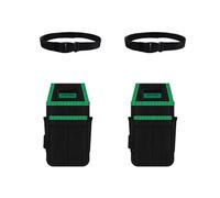 Reinforced Multi Compartment Tool Pouches 1 Pair with Fast Release Buckles for Outdoor Maintenance Construction Workshop Clip on Tool Belt for Workers