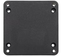 Reinforced Nylon Boat Plate 14.2x11.9cm Black | Thickened square design, even weight distribution, enhanced load capacity, sturdy build, marine use