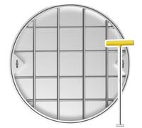 Reinforced Stainless Steel Manhole Covers 300mm - 900mm, Durable Invisible Sewage Basin Covers for Driveway & Highway, Septic Tank Lid Replacement, Heavy-Duty Access Covers