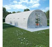 Reinforced Steel Walk-in Polytunnel Greenhouse with Door and Windows (6 Sizes)