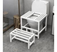 Reinforced Toilet Squat Converter with Non-Slip Pads for Improved Digestion and Posture Support - Ergonomic Bathroom Aid for Healthy Squatting