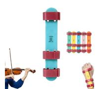 Reinforced Violin Wrist Guide Corrective Support, Left Hand Position Corrector Non-Slip Wrist Alignment Trainer for Beginner, Comfortable Padded Design to Prevent Collapsed Wrists Posture (Blue)