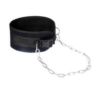Reinforced Weight Belt with Steel Chain - Dip Belt Ideal for Weight Lifting, Squats, Pull Ups & Strength Training - Heavy Duty Support Strap for Heavy Duty Strength Training