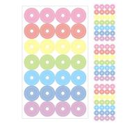 Reinforcement Labels, Portable and Convenient, 7x11.8cm, Round Sticky Circles, Paper Hole Reinforcers, Easy to Use, for Drafting, Loose Notes, Books, Packages, and Stationery Use