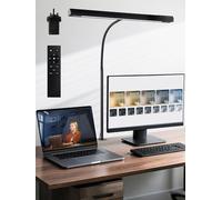 ReinHoo Desk Light,5 Color+9 Brightness LED Desk Lamp with Clamp,Touch & Remote Control,1000 Lumen Bright Monitor Light Bar with Timer,12W USB Adapter Desk Lamps Office, Study,Reading,Workbench,Craft