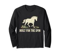 Reining Rider Western Reining Reiner Slide Stop Spin Stop Long Sleeve T-Shirt