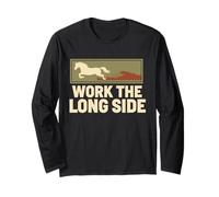Reining Rider Western Reining Reiner Slide Stop Spin Stop Long Sleeve T-Shirt