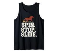 Reining Rider Western Reining Reiner Slide Stop Spin Stop Tank Top