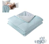 REINNAT Frozera Cooling Blanket,Icecozy Cooling-Blanket,Aircoolair Ice Blanket,2024 New Cooling Throw Blanket,Cooling Throw Blanket for Hot Sleepers,Smooth Air Condition Comforter (59 * 78in,Blue)