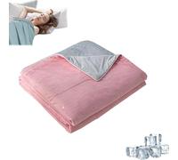 REINNAT Frozera Cooling Blanket,Icecozy Cooling-Blanket,Aircoolair Ice Blanket,2024 New Cooling Throw Blanket,Cooling Throw Blanket for Hot Sleepers,Smooth Air Condition Comforter (59 * 78in,pink)