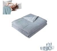 REINNAT Frozera Cooling Blanket,Icecozy Cooling-Blanket,Aircoolair Ice Blanket,2024 New Cooling Throw Blanket,Cooling Throw Blanket for Hot Sleepers,Smooth Air Condition Comforter (59 * 78in,Gray)