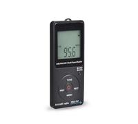 Reinscer 1 SET Aircraft Band Receiver Portable Radios LCD Display Lock Button FM/AM/AIR Radio with Earphone Black