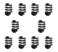 Reinscer 10 Pcs 1/4 Inch 6.5mm Stereo Audio PCB Panel Mount Headphone Jack Socket 6 Pin