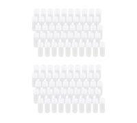 Reinscer 100X Plastic Sample Bottle 5Ml Test Tube Lab Small Vial Storage Container + Lid