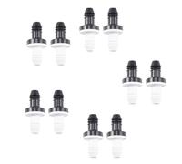 Reinscer 10Pcs 3/8 Inch 10mm Inline Abs One Way Water Non Return Check Valve for Fuel Gas Liquid Air