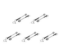 Reinscer 10Pcs Bass Drum Mallet Felt Head Percussion Mallets Timpani Sticks with Stainless Steel Handle,White