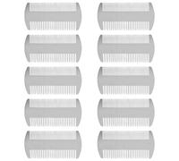 Reinscer 10X Dual Action Stainless Steel Credit Card Size Comb Wallet Comb Pocket Comb Anti-Static Hair Comb