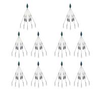 Reinscer 10X Umbrella Rigs for Stripers Fishing, Freshwater Fishing Swimbait Lures Rig Kit, Blue