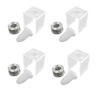 Reinscer 12 Piece Set DIY 12.1mm Simple Lipstick Filling Tube Birdmouth Silicone Mold Aluminum Ring Single Hole Bracket