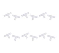 Reinscer 12pcs 12mm Plastic Equal Tee Connector Barbed Pipe Fitting Air/Water Hose Joiner