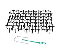Reinscer 12Pcs Cat Scat Mat with Spikes,At Animal Spikes Repellent,Garden Prickle Strip Dig Stopper Cat Deterrent Spikes