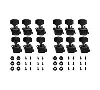 Reinscer 12Pcs String Tuning Pegs Machine Heads Tuners Right Hand Electric Acoustic Guitar Parts Replacement