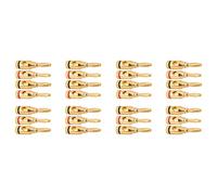 Reinscer 14 Pairs, Open Screw Banana Plugs for Speaker Cable