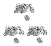 Reinscer 150 Set Bottle Opener Insert,Stainless Steel Round DIY Bottle Opener Hardware Kit Hardware Parts Supply with Screws