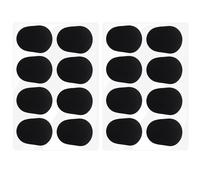 Reinscer 16pcs Alto/tenor Sax Clarinet Mouthpiece Patches Pads Cushions, 0.8mm Black, 16 Pack