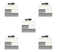 Reinscer 180 Pieces Acoustic Guitar Bridge Pins Pegs in White and Black with 5 Piece Bridge Pin Puller Remover in Guitar
