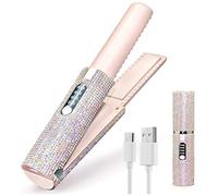 Reinscer 2-In-1 Electric USB Hair Straightening Brush Multifunctional Comb Straightening Styler Hair Curler