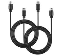 Reinscer 2-Pack 5-Pin DIN MIDI Cable, 3-Feet Male to Male 5-Pin MIDI Cable for MIDI Keyboard,Keyboard Synth,Rack Synth,Rack Synth